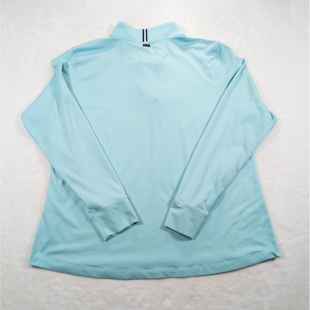 Under Armour Quarter Zip Shirt Women XXL Blue Golf Performance Activewear - Picture 2 of 8